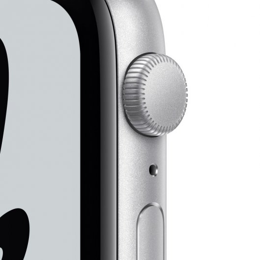 Apple Watch Nike SE GPS 44mm Alumínio em Prateado Bracelete Nike Sport Platina Pura/Preta