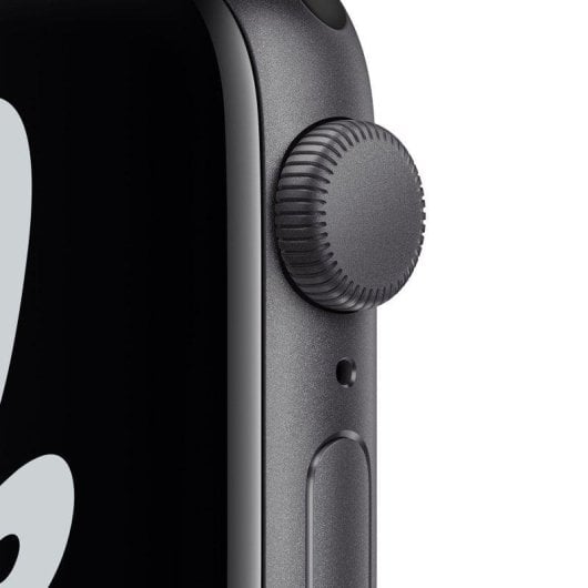 Apple Watch SE Nike GPS NFC 44mm OLED Aluminium Gris Bracelet Antracite/Noir M Étanche 50m Pulsomètre Suivi Sommeil