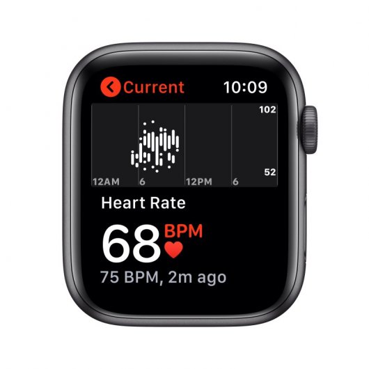 Apple Watch Nike SE GPS 44mm Aluminio en Gris Espacial con Correa Nike Sport Antracita/Negra
