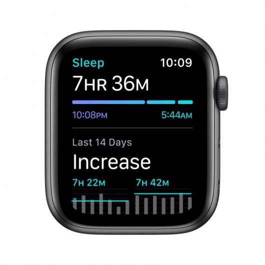 Apple Watch Nike SE GPS 44mm Aluminio en Gris Espacial con Correa Nike Sport Antracita/Negra