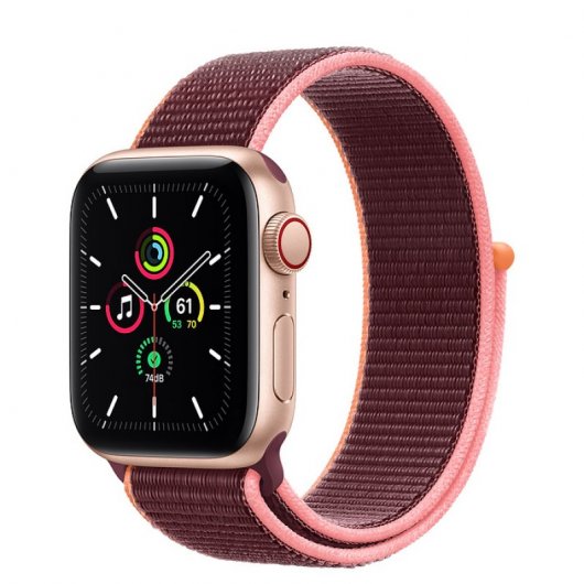 Apple Watch SE GPS + Cellular 40mm Aluminio en Oro con Correa Loop Deportiva Ciruela