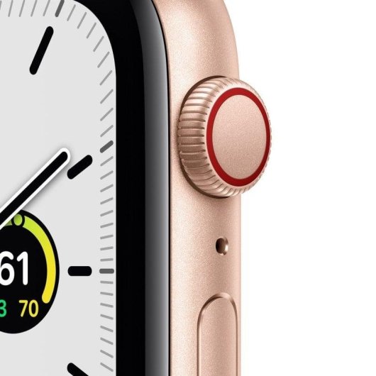 Apple Watch SE GPS + Cellular 44mm Aluminio en Oro con Correa Deportiva Rosa Arena Reacondicionado