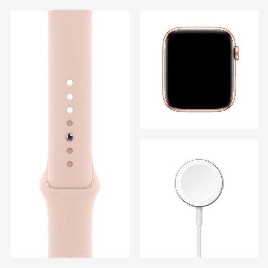 Apple Watch SE GPS + Cellular 44mm Aluminio en Oro con Correa Deportiva Rosa Arena Reacondicionado