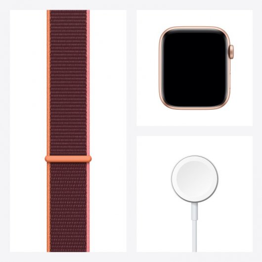 Apple Watch SE GPS + Cellular 44mm Aluminio en Oro con Correa Loop Deportiva Ciruela