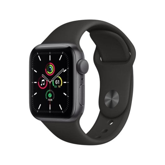Apple Watch SE GPS 40mm Aluminio en Gris Espacial con Correa Deportiva Negra