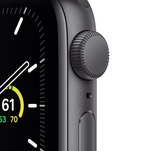Apple Watch SE GPS 40mm Aluminio en Gris Espacial con Correa Deportiva Negra