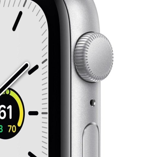 Apple Watch SE GPS 44mm Aluminio en Plata con Correa Deportiva Blanca