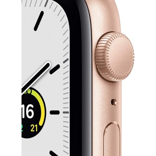 Apple Watch SE GPS 44mm Aluminio en Oro con Correa Deportiva Rosa Arena