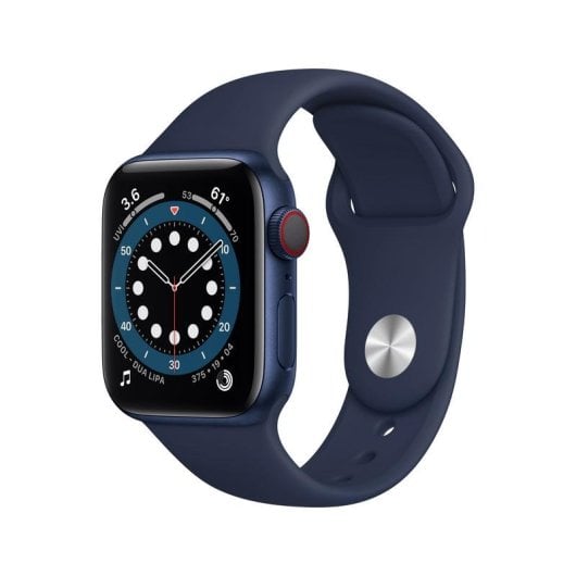 Apple Watch Series 6 GPS + Cellular 40mm Aluminio en Azul con Correa Deportiva Azul Marino Intenso