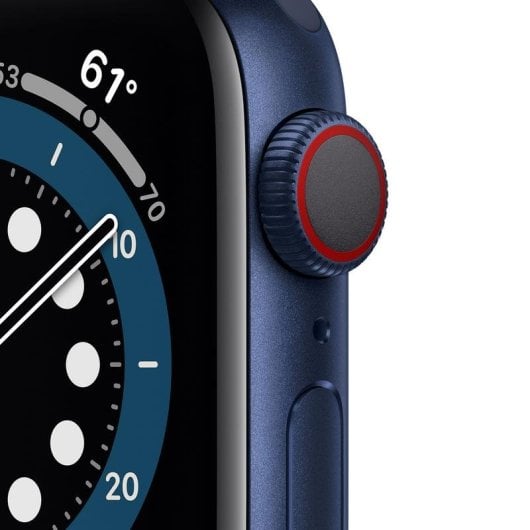 Apple Watch Series 6 GPS + Cellular 40mm Aluminio en Azul con Correa Deportiva Azul Marino Intenso