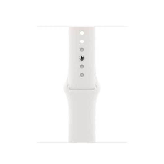 Apple Watch Series 6 GPS + Cellular 40mm Acero Inoxidable en Plata Correa Deportiva Blanca