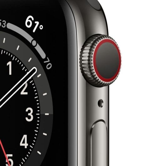 Apple Watch Series 6 GPS + Cellular 40mm Retina OLED Acciaio Inossidabile Grafite Nero S/M SpO2 ECG Resistente all'Acqua 50m