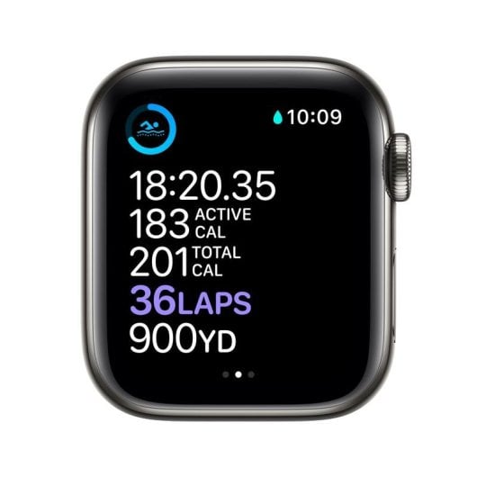 Apple Watch Series 6 GPS + Cellular 40mm Retina OLED Acciaio Inossidabile Grafite Nero S/M SpO2 ECG Resistente all'Acqua 50m
