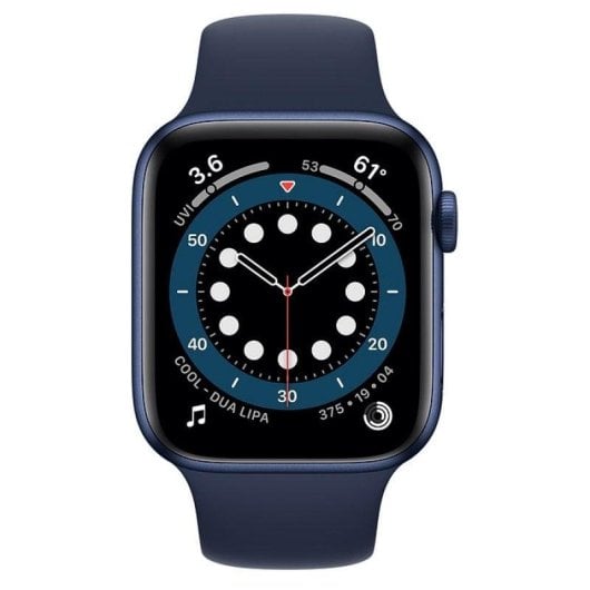 Apple Watch Series 6 GPS + Cellular 44mm Aluminio en Azul con Correa Deportiva Azul Marino Intenso