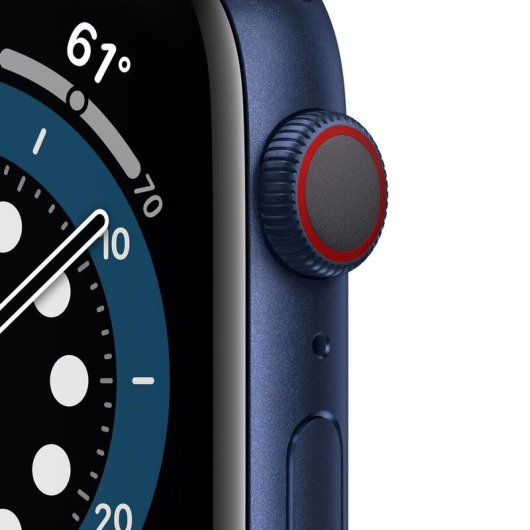 Apple Watch Series 6 GPS + Cellular 44mm Aluminio en Azul con Correa Deportiva Azul Marino Intenso