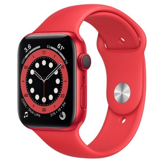 Apple Watch Series 6 GPS + Cellular 44mm Aluminio (PRODUCT) RED con Correa Deportiva Roja
