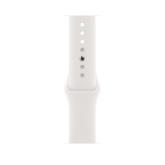 Apple Watch Series 6 GPS + Cellular 44mm Acero Inoxidable en Plata Correa Deportiva Blanca