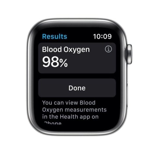 Apple Watch Series 6 GPS + Cellular 44mm Acero Inoxidable en Plata Correa Deportiva Blanca