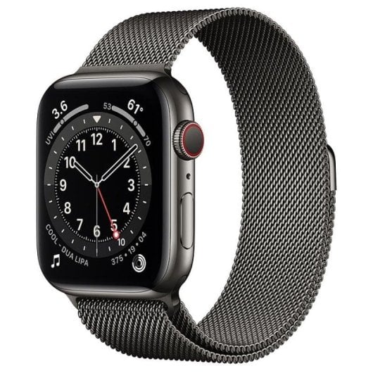 Apple Watch Series 6 GPS + Cellular 44mm Acero Inoxidable Grafito con Pulsera Milanese Loop Grafito