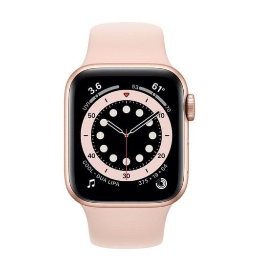 Apple Watch Series 6 GPS 40mm Aluminio en Oro con Correa Deportiva Rosa Arena