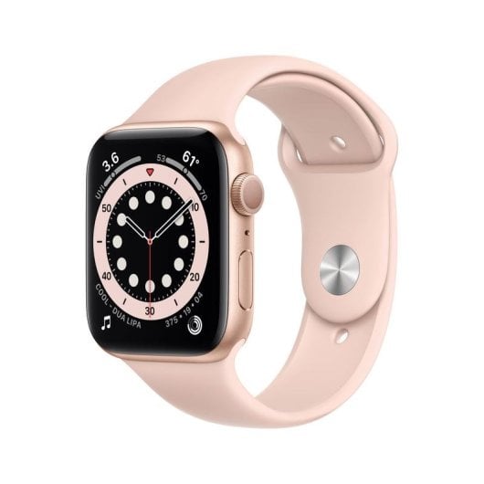 Apple Watch Series 6 GPS 40mm Aluminio en Oro con Correa Deportiva Rosa Arena