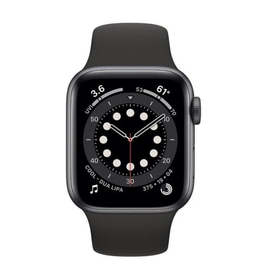 Apple Watch Series 6 GPS 40mm Aluminio en Gris Espacial con Correa Deportiva Negra
