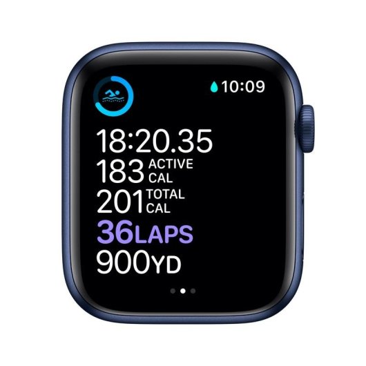 Apple Watch Series 6 GPS 40mm Aluminio en Azul con Correa Deportiva Azul Marino Intenso