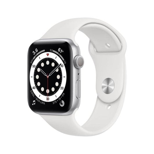 Apple Watch Series 6 GPS 40mm Aluminio en Plata con Correa Deportiva Blanca