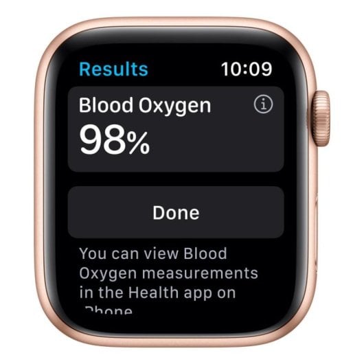 Apple Watch Series 6 GPS 44mm Aluminio en Oro con Correa Deportiva Rosa Arena