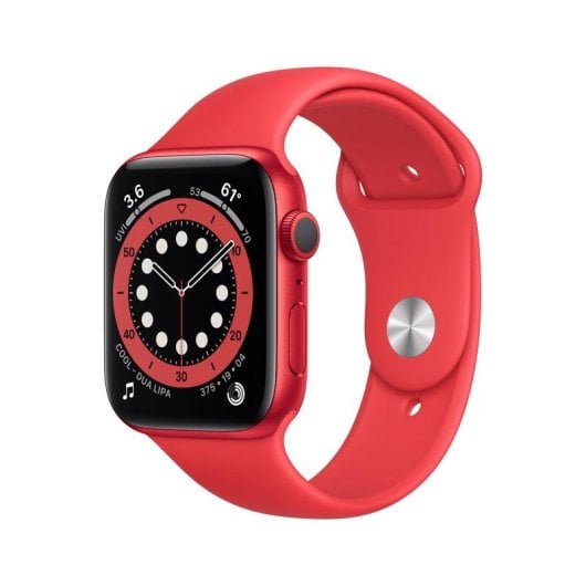 Apple Watch Series 6 GPS NFC 44mm Retina OLED Rouge S/M Étanche 50m SpO2 ECG