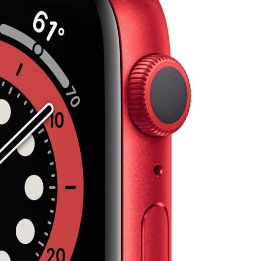 Apple Watch Series 6 GPS NFC 44mm Retina OLED Rouge S/M Étanche 50m SpO2 ECG