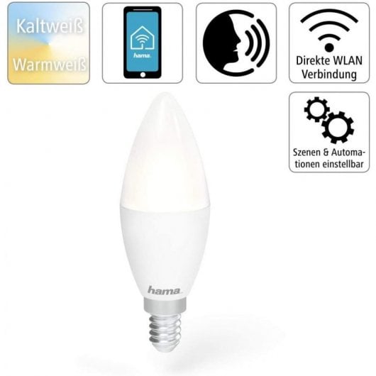 Lampadina LED Hama LED WiFi E14 4,5W Bianca