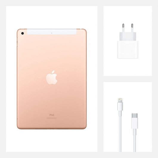 Apple iPad 2020 10.2" 128GB Wifi + Cellular Dorado