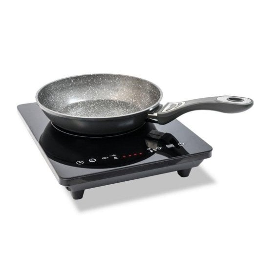 Ollas GM Full Crystal Placa Inducción Portátil 1 Zona Negra