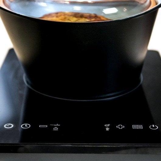 Ollas GM Full Crystal Placa Inducción Portátil 1 Zona Negra