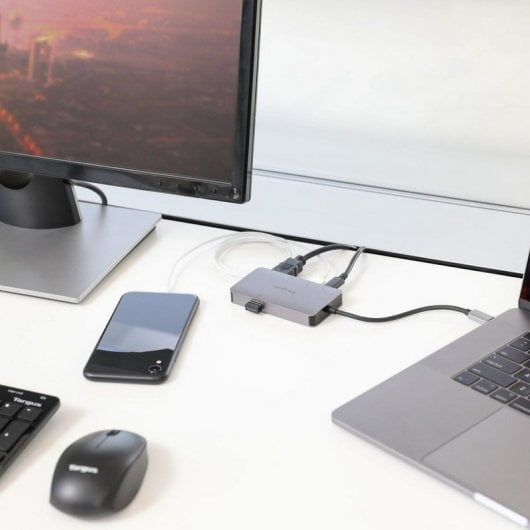 Targus DOCK419EUZ Docking Station USB-C DP 4K HDMI/VGA con Fuente de Alimentación 100W