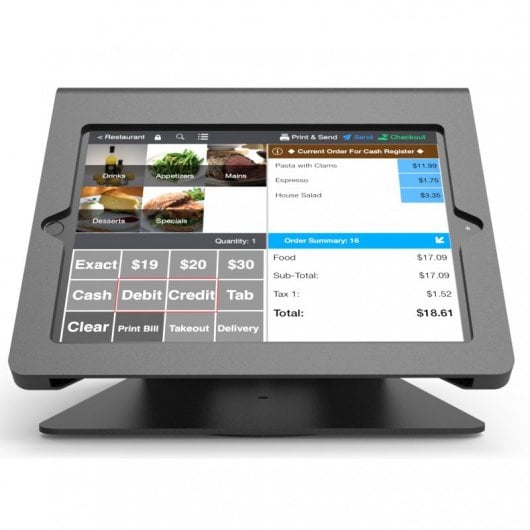 Maclocks Nollie Kiosk Soporte POS para iPad Pro 12.9" Negro