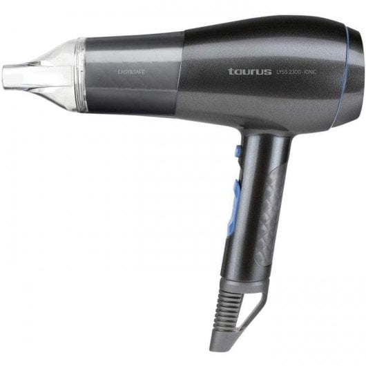 Secador de Cabelo Iónico Taurus Lyss 2300W 3 Temperaturas 2 Velocidades com Difusor Preto
