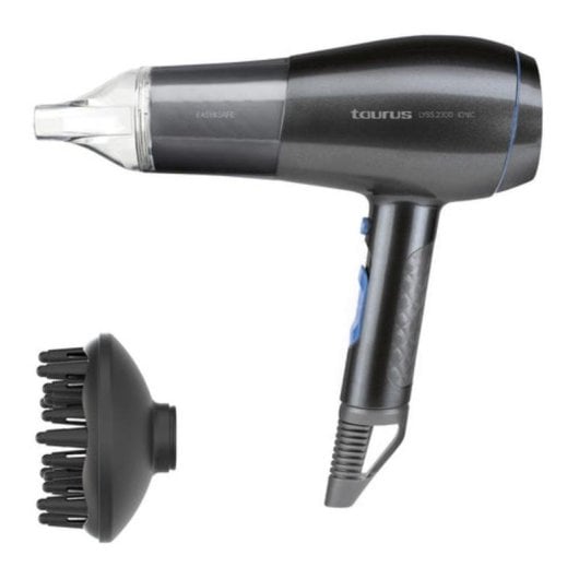 Secador de Cabelo Iónico Taurus Lyss 2300W 3 Temperaturas 2 Velocidades com Difusor Preto