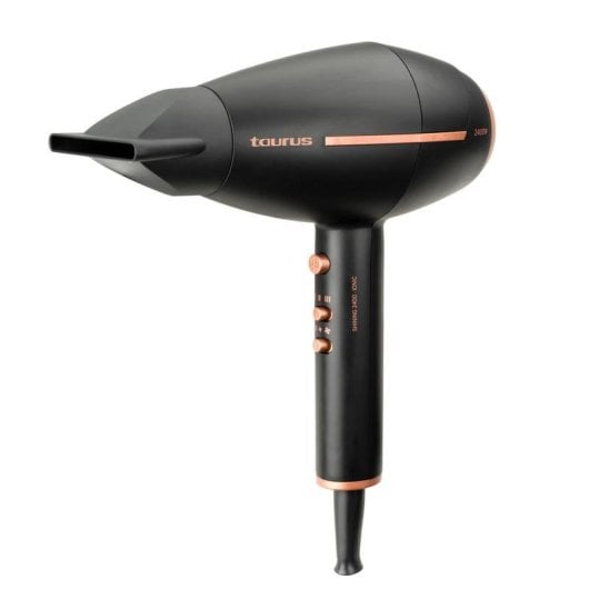 Secador de Cabelo Iónico Profissional Taurus Shining 2400W 3 Temperaturas 2 Velocidades com Difusor Preto