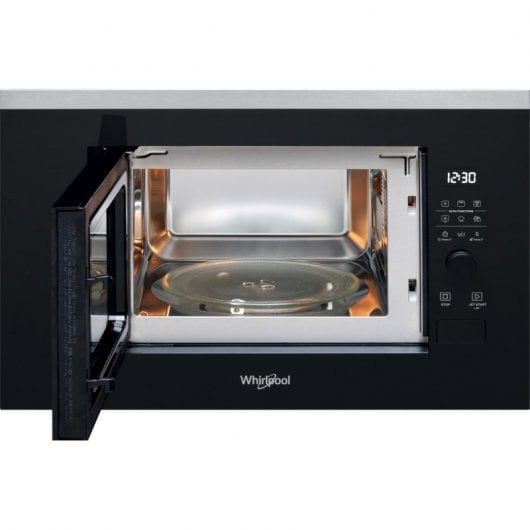 Whirlpool WMF201G Microondas Integrable con Grill 20L 800W Negro/Inox