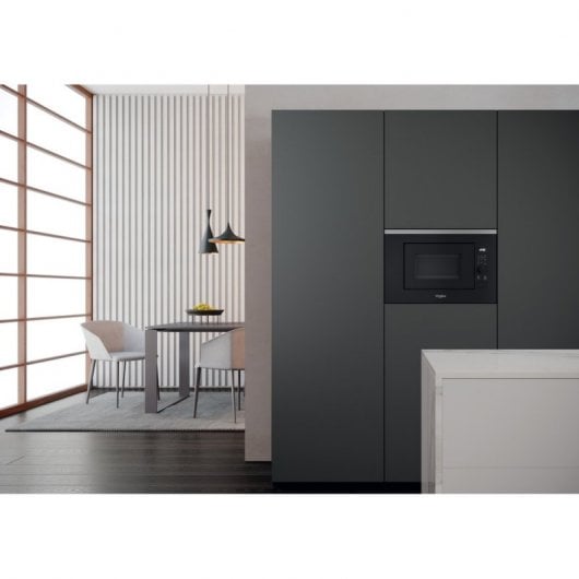 Whirlpool WMF201G Microondas Integrable con Grill 20L 800W Negro/Inox