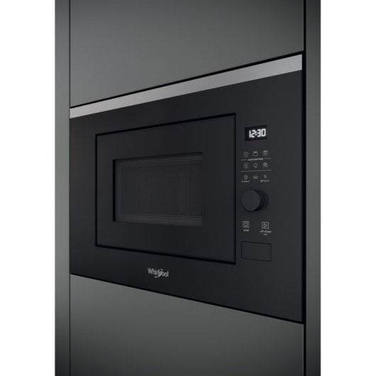 Whirlpool WMF201G Microondas Integrable con Grill 20L 800W Negro/Inox