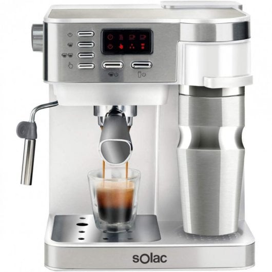 Solac Multi Stillo Caffettiera Multifunzione 3 in 1 Espresso/Drip/Cappuccino 20 barrette