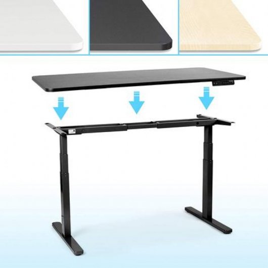 Duronic TM23BK Marco de Escritorio Eléctrico Elevable con Altura Ajustable 60 a 125cm Negro