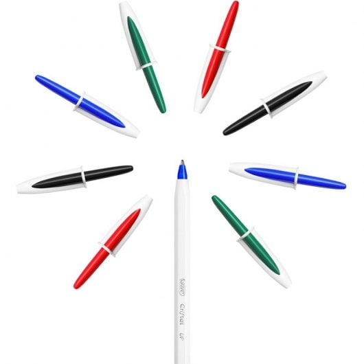 Bic Cristal Up Pack 6+2 Bolígrafos Punta 1.2mm Colores Surtidos