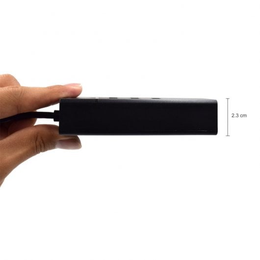 Ewent EW1141 hub & concentrateur USB 3.2 Gen 1 (3.1 Gen 1) Type-C 5000 Mbit/s Noir