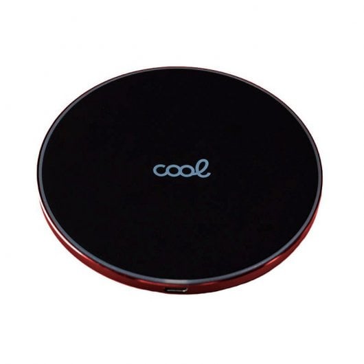 Cool Dock Base Carregador Sem Fios Qi Universal Carga Rápida Preto/Vermelho