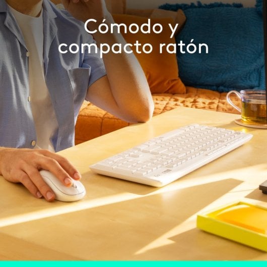 Logitech MK295 Combo Teclado + Rato Sem Fios Branco