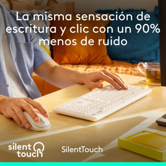 Logitech MK295 Combo Teclado + Rato Sem Fios Branco